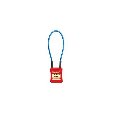 Nmc CABLE LOCKOUT PADLOCK, RED CLP1